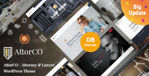 AttorCO - Attorney  Lawyers  WordPress Theme