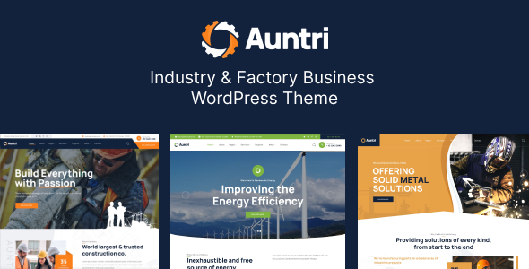 Auntri - Industry  Factory WordPress Theme