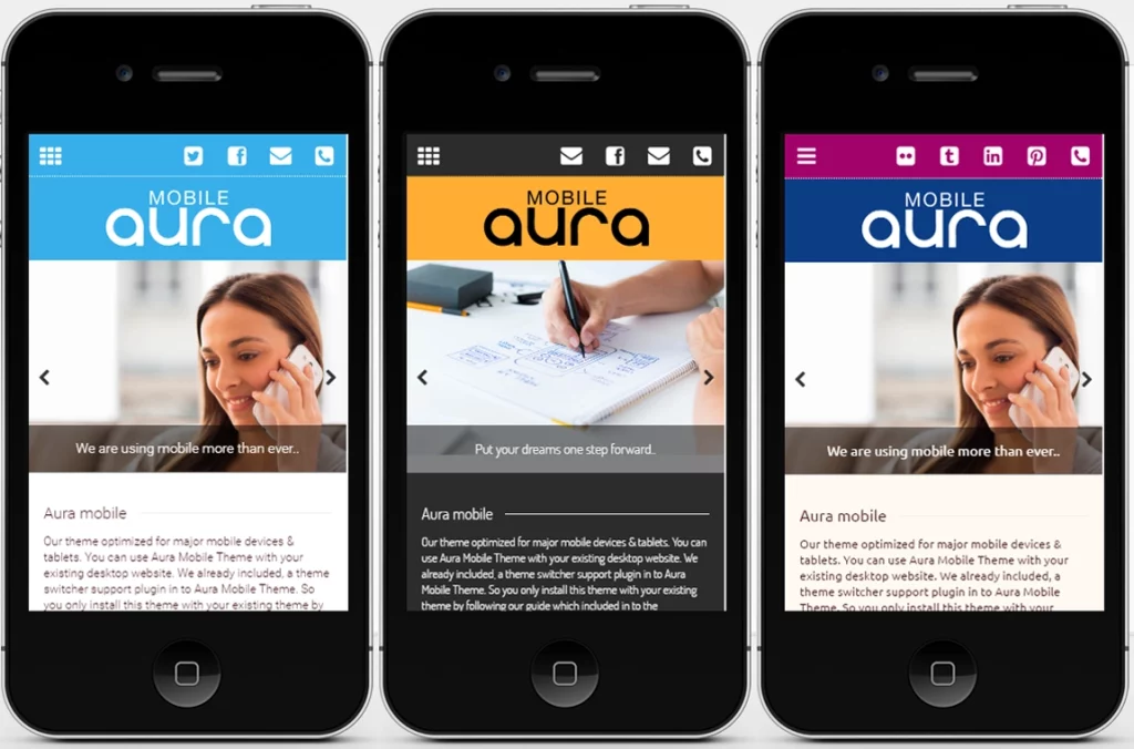 Aura Premium Mobile Theme