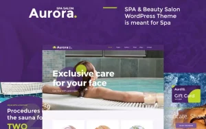 Aurora Spa & Beauty Salon WordPress Theme