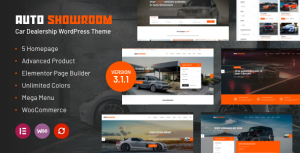 Auto Showroom - Car Dealership WordPress Theme