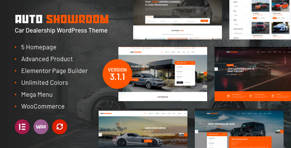 Auto Showroom - Car Dealership WordPress Theme