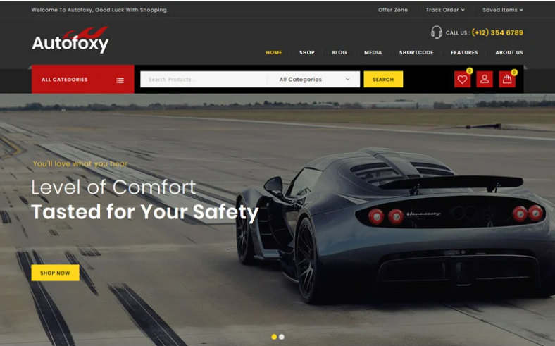 Autofoxy - Auto Parts Store WooCommerce Theme