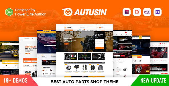 Autusin - Auto Parts  Car Accessories Shop Elementor WooCommerce WordPress Theme