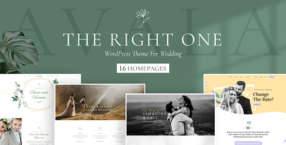 Avala - Wedding  Event WordPress Theme