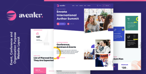 Aventer | Conferences  Events WordPress Theme