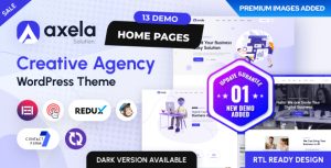 Axela - Creative Agency  Portfolio WordPress Theme