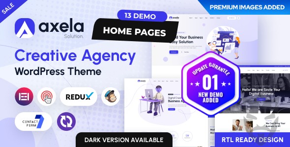 Axela - Creative Agency  Portfolio WordPress Theme