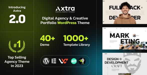 Axtra | Digital Agency Creative Portfolio Theme