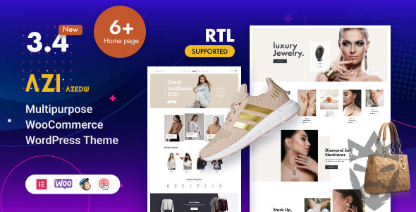 Azi (Azedw) - Multipurpose Woocommerce WordPress Theme | RTL