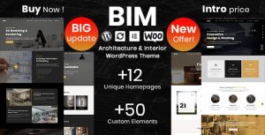 BIM - Architecture  Interior Design Elementor WordPress Theme