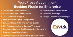 BMA - WordPress Appointment Booking Plugin for Enterprise