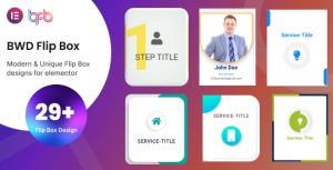 BWD Flip Box addon for elementor
