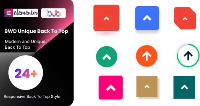 BWD Unique Back to Top addon for elementor