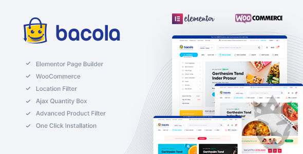 Bacola - Grocery Store and Food eCommerce Theme