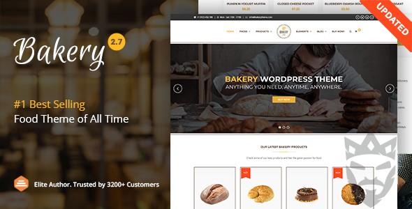 Bakery | WordPress Cake  Food Theme