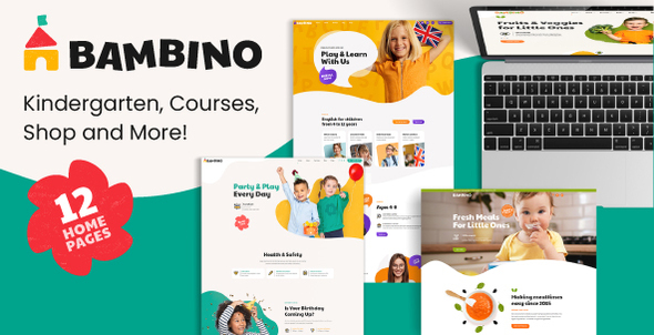 Bambino - Child  Baby Care WordPress Theme