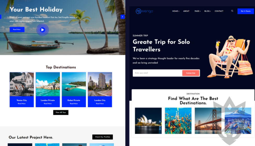 Bamon -­ Travel/Tour Booking Responsive WordPress Theme