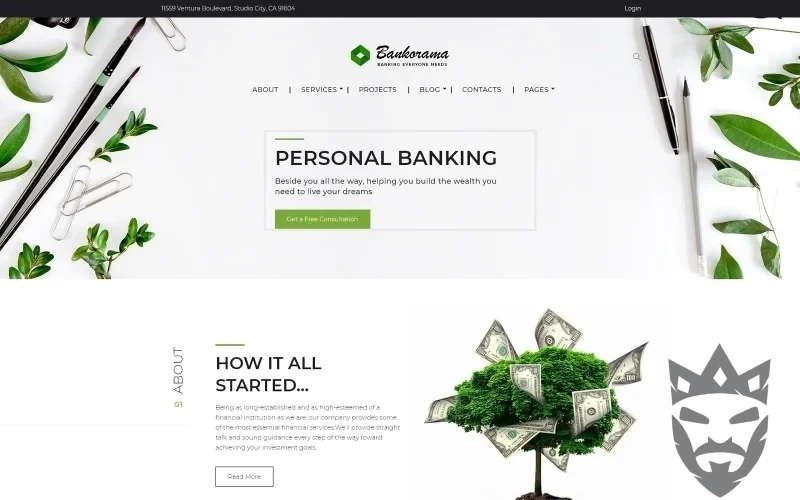 Bankorama - Bank WordPress theme WordPress Theme