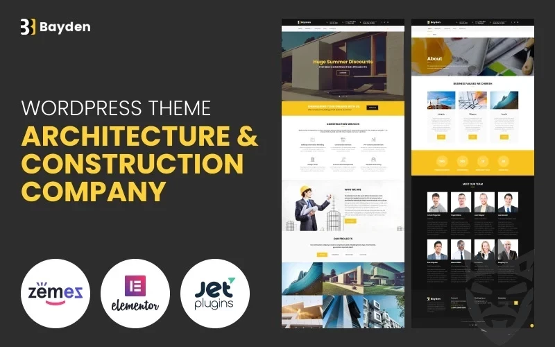 Bayden - Architecture & Construction Company Responsive WordPress Theme