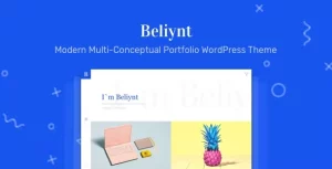 Beliynt - Modern Multi-Conceptual Portfolio WordPress Theme | Portfolio