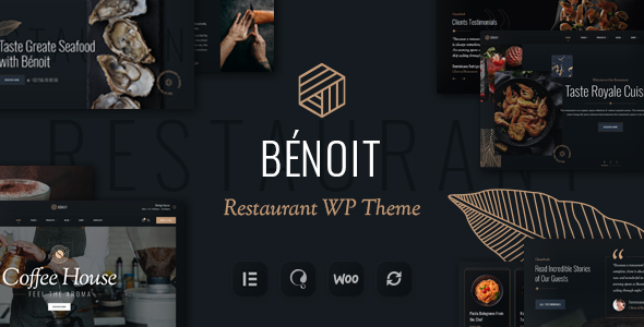 Benoit - Restaurants  Cafes WordPress Theme