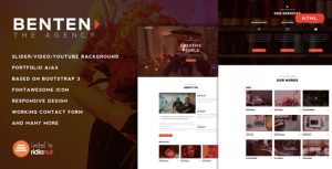 Benten - Responsive One Page Portfolio HTML Template