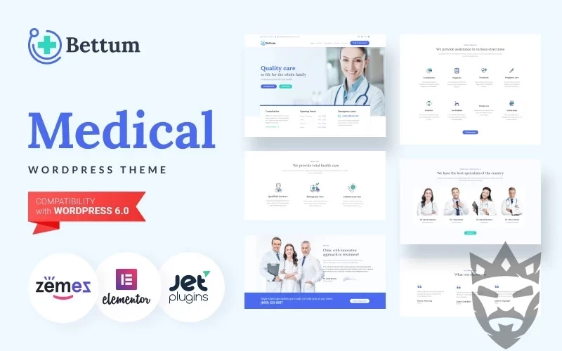 Bettum - Clean Medical WordPress Elementor Theme WordPress Theme