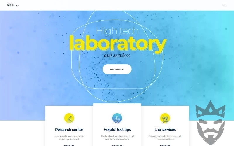 Biotex - Medical Laboratory WordPress Theme