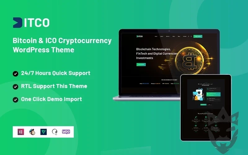 Bitco - Bitcoin And ICO Cryptocurrency Responsive WordPress Theme