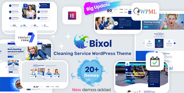 Bixol - Cleaning Services WordPress