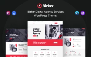 Bizker – Digital Agency Services WordPress Theme