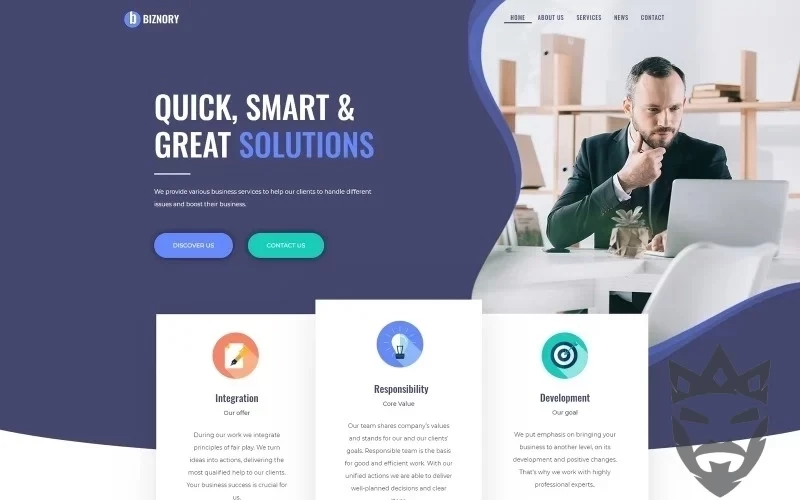 Biznory - Business WordPress Elementor Theme WordPress Theme