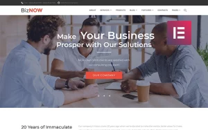 Biznow - Business Consulting WordPress Elementor Theme WordPress Theme