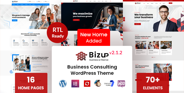 Bizup - Business Consulting WordPress Theme