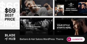 BladeHub - Barber Shop  Hairdressers WordPress Theme