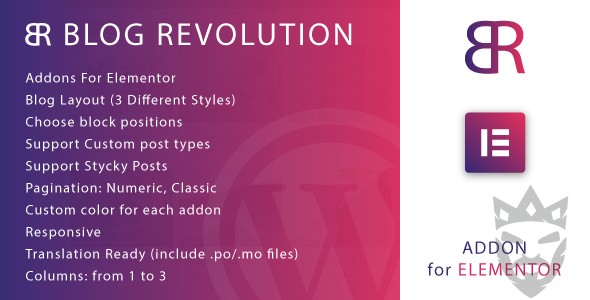 Blog Revolution for Elementor WordPress Plugin