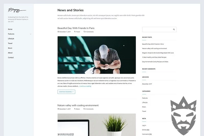 Blogezy - WordPress Blog Theme CreativeMarket