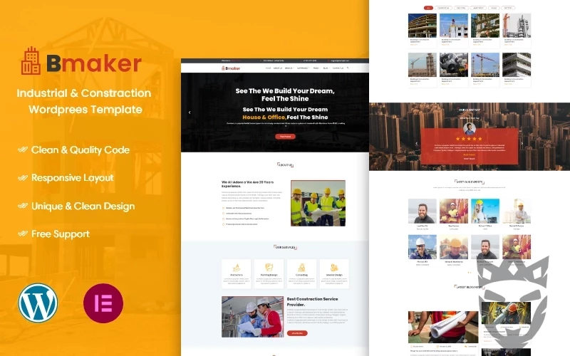 Bmaker - Construction WordPress Theme