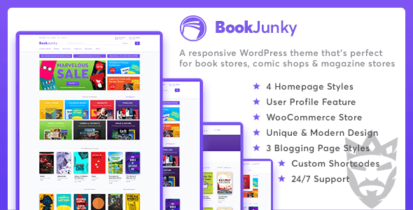 BookJunky - WooCommerce Book Store for WordPress