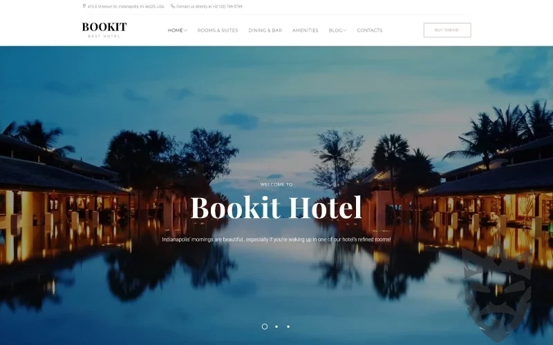 Bookit - Small Hotel WordPress Theme