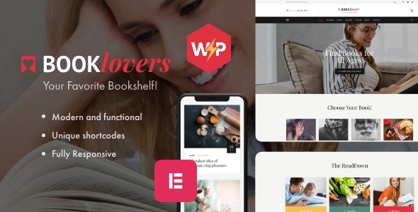 Booklovers - Publishing House  Book Store WordPress Theme + RTL