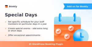 Bookly Special Days (Add-on)