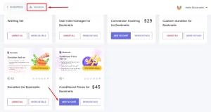 Booknetic Conditional Prices