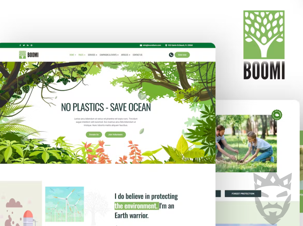 Boomi – Environment  Ecology WordPress Theme