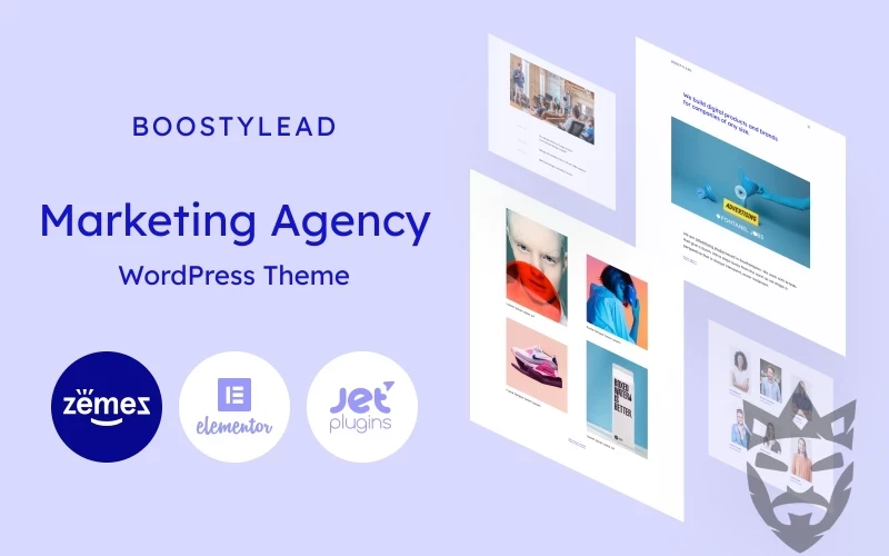 Boostylead - Marketing Agency Website Template with a Neat Design and WordPress Elementor Theme WordPress Theme