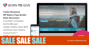 Born To Give - Charity Crowdfunding Responsive WordPress Theme