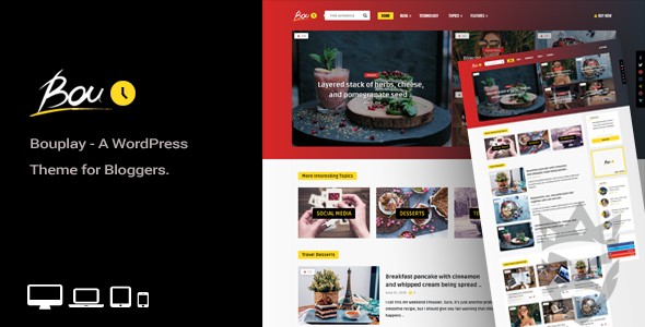 Bouplay WP - A WordPress Theme for Bloggers