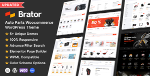 Brator - Auto Parts WooCommerce WordPress Theme