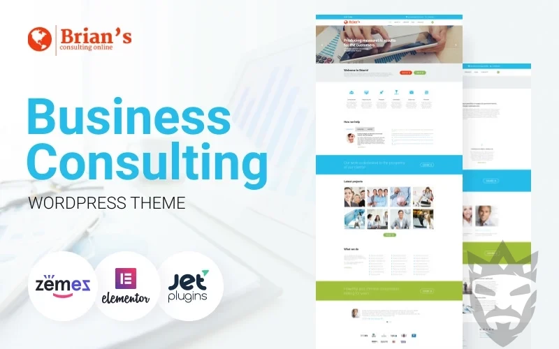 Brian’s - Consulting Multipurpose Classic Elementor WordPress Theme